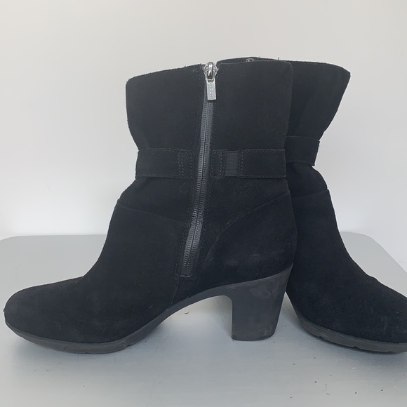 Winterized suede mod calf booties - Picture 4 of 6